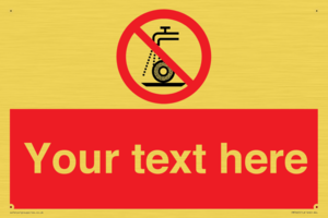 Custom prohibition Do not use for wet grinding